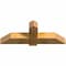 Ekena Millwork Eugene Rough Sawn Timber Gable Bracket, Western Red Cedar, 48"W x 18"H x 6"D x 6"F, 9/12 Pitch GBW048X18X0606EUG00RWR - alternate 2